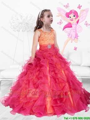 Perfect Scoop Lace Up Up Mini Quinceanera Dresses  with Brush Train