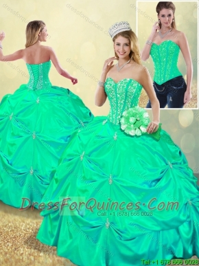 Beautiful Beading and Pick Ups Sweet 16 Dresses with Lace Up