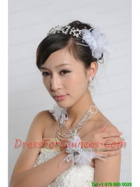 Elegant Alloy Wedding Jewelry Set Including Necklace And Earrings