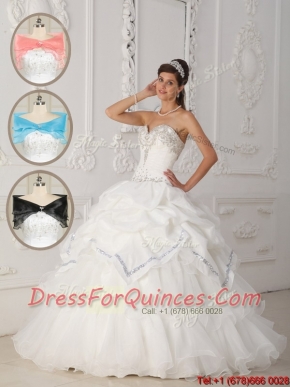 Wholesale White Ball Gown Sweetheart Quinceanera Dresses