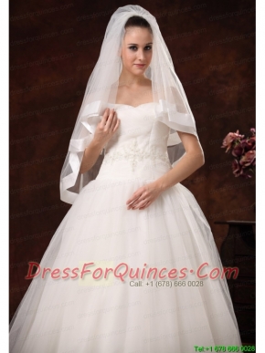 Modest Tulle And Taffeta Bridal Veil For Wedding