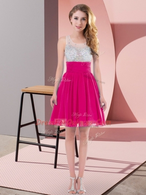 Hot Sale Sleeveless Beading Side Zipper Court Dresses for Sweet 16