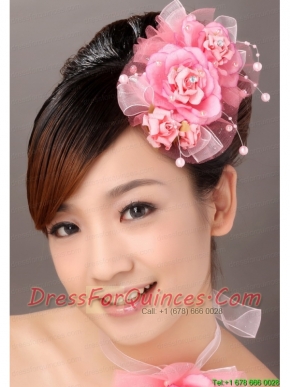 Beautiful Tulle Hand Made Flowers Beading Hairpins Birdcage Veils