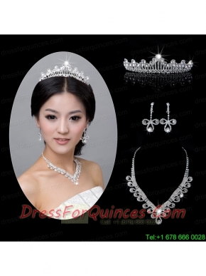 Shining Alloy With Rhinestone Ladies' Jewelry Sets