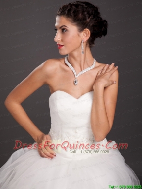 Ivory Rhinestone Imitation Pearl Two Pieces Ladies Necklace and Earrings Jewelry Set