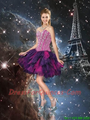 Sturning Sweetheart Beaded Prom Dresses in Multi Color for Cocktail