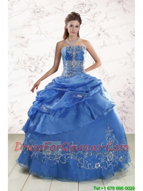 Appliques Exclusive Royal Blue Quinceanera Dresses For 2015