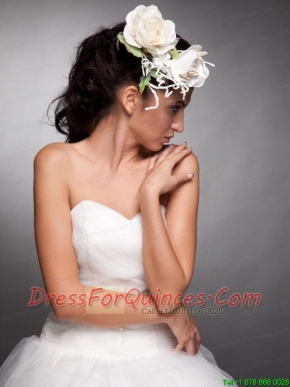 Pretty Headpieces Taffeta Hand Made Flowers