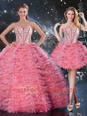 Beautiful Sweetheart Detachable Quinceanera Dresses for 2016