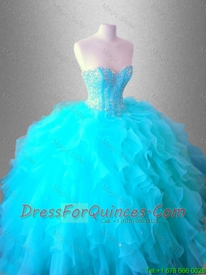 Discount Sweetheart Quinceanera Dresses with Beading and Ruffles