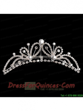 Beautiful Butterfly Tiara With Rhinestone Adorned