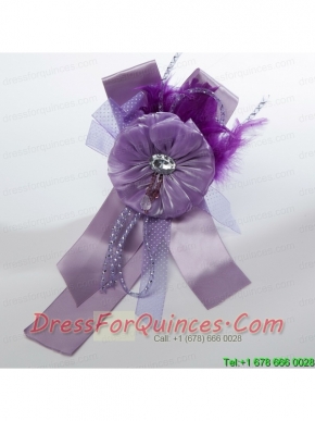 Beautiful Lavender Tulle Feather Hair Ornament