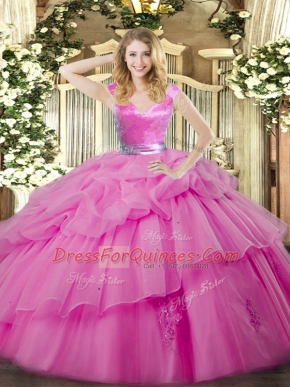 Floor Length Ball Gowns Sleeveless Lilac Sweet 16 Quinceanera Dress Zipper