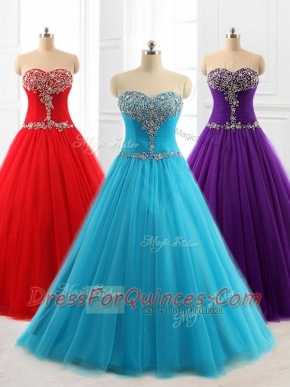 Lovely A Line Sweetheart Quinceanera Dresses with Beading for 2016