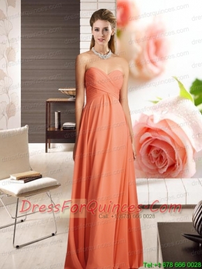 Empire Chiffon 2015 Cheap Prom Dress with Ruching