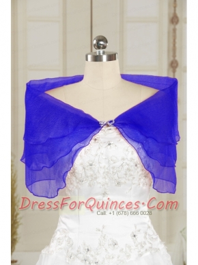 2015 Winter Beautiful Blue Shawls with Beading
