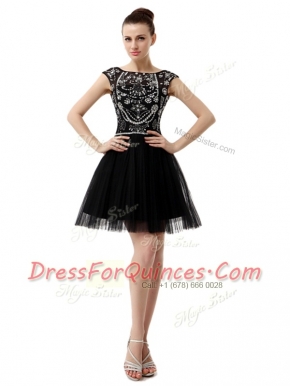 Sleeveless Beading Zipper Prom Dress