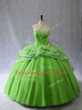 Wonderful Lace Up Sweet 16 Dresses for Sweet 16 and Quinceanera with Appliques and Ruffles Brush Train