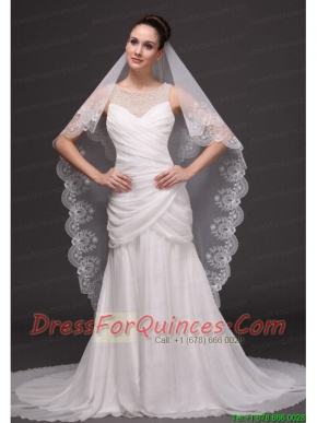 Lace Popular Tulle Bridal Veil For Wedding