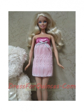 Sexy Short Mini-length Dress With Sequin Made To Fit the Barbie Doll