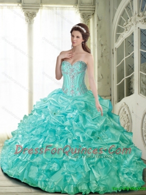 Exclusive Ball Gown Quinceanera Dresses with Beading for 2015