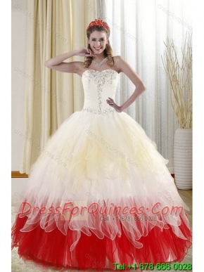 2015 Affordable Sweetheart Quinceanera Dresses with Beading