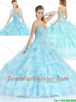 Latest Sweetheart Quinceanera Dresses with Ruffled Layers