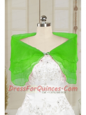 2015 New Style Beading Spring Green Shawls