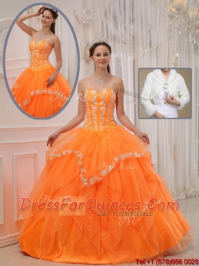 Discount Ball Gown Sweet 15 Dresses with Appliques and Beading