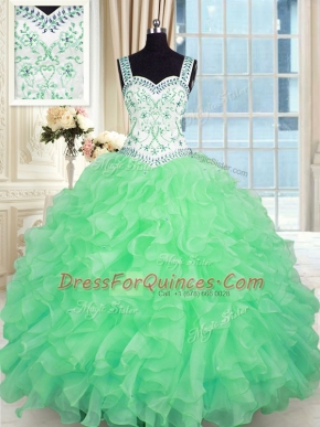 Low Price Sweetheart Sleeveless Lace Up 15 Quinceanera Dress Organza