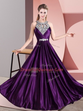 Admirable Sleeveless Beading Zipper Homecoming Dress