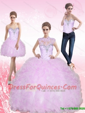 New Style Sweetheart Beading and Ruffles Sweet 16 Dresses for 2015