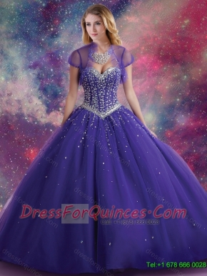 2015 Fall Perfect Ball Gown Sweetheart Beaded Quinceanera Dresses