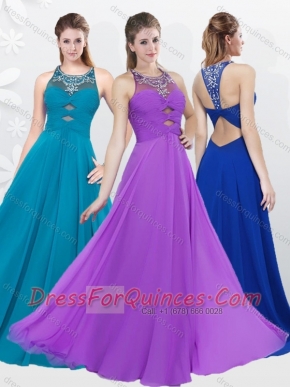 2016 Cheap Empire Criss Cross Beading Dama Dress