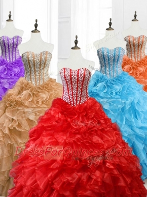 Beautiful Ball Gown Sweetheart Quinceanera Dresses with Beading