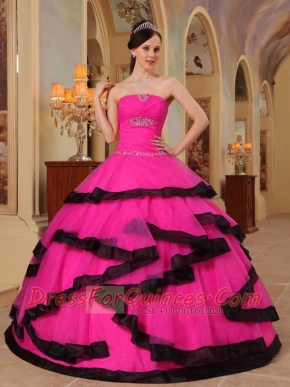 Elegant New Styles Colourful Strapless Floor-length Organza Appliques Quinceanera Dress