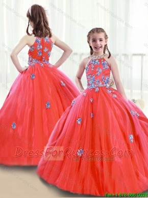 2016 Popular Zipper Up Mini Quinceanera Dresses with High Neck