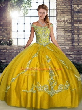 Perfect Sleeveless Lace Up Floor Length Beading and Embroidery Quinceanera Dresses