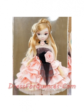 Elegant Party with Pink Taffeta Made to Fit the Barbie Doll