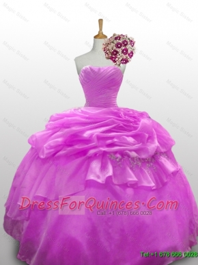 2015 Fashionable Beaded Quinceanera Dresses with Ruffled Layers