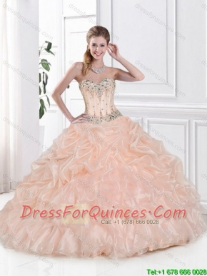 Discount Beaded Sweetheart Quinceanera Dresses with Pick Ups