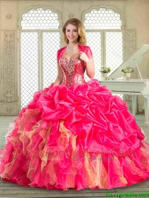 Luxurious Sweetheart Quinceanera Dresses with Beading and Ruffles