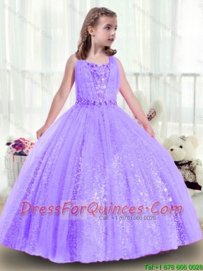 Adorable Sequins and Beading Mini Quinceanera Dresses in Lavender