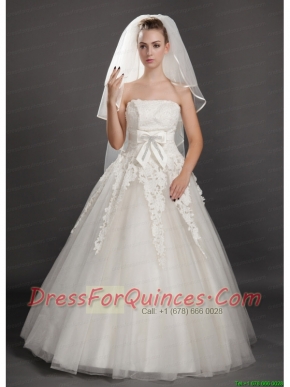 Four-tier Tulle Ribbon Edge Wedding Veil On Sale