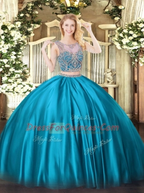 Enchanting Sleeveless Lace Up Floor Length Beading Sweet 16 Quinceanera Dress