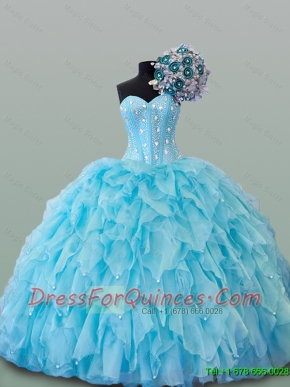 Elegant Beading Sweetheart Quinceanera Dresses for 2015