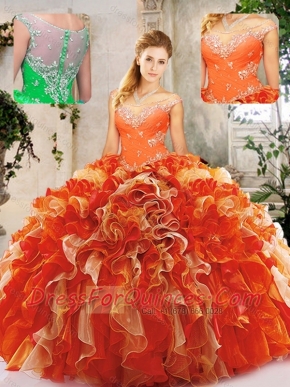 2016 Pretty Beading Quinceanera Dresses in Multi Color
