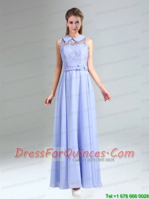 2015 Empire Lace Up Prom Dress Belt and Lace