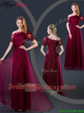 2016 Perfect Empire Appliques Prom Dresses with Asymmetrical