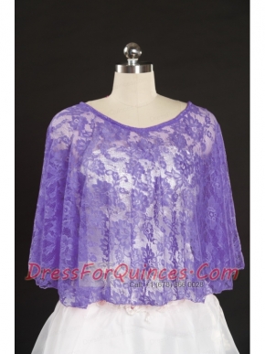 Lavender Hot Sale  2015 Wraps with Beading Lace
